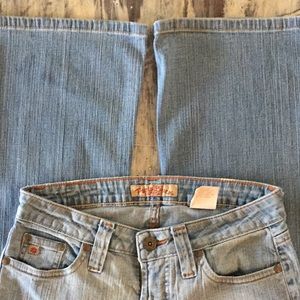 PARIS BLUES stretch flare jean